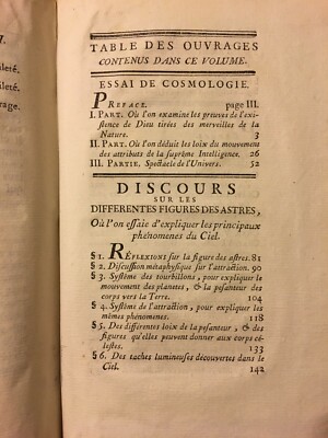 Maupertuis   Oeuvres De M. De Maupertuis (1756): Cosmologia, Astrofisica E Filosofia