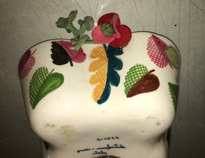 Cestino In Ceramica Floreale Pucci, Umbertide
