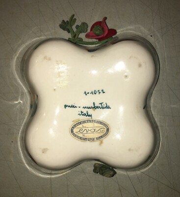 Cestino In Ceramica Floreale Pucci, Umbertide