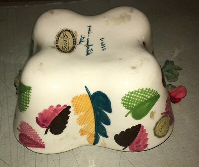 Cestino In Ceramica Floreale Pucci, Umbertide