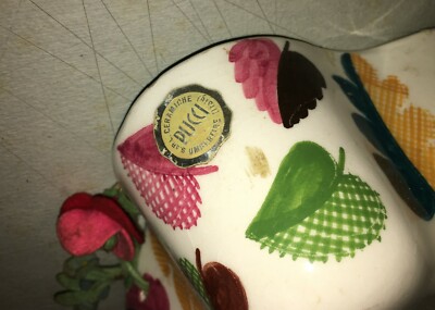 Cestino In Ceramica Floreale Pucci, Umbertide