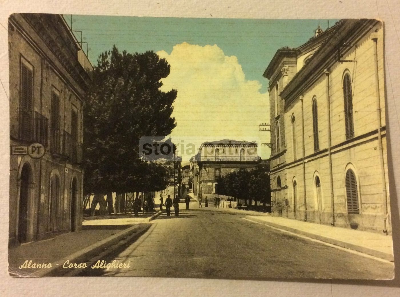 Abruzzo, Alanno: Corso Alighieri   Cartolina Fotografica (Michetti)