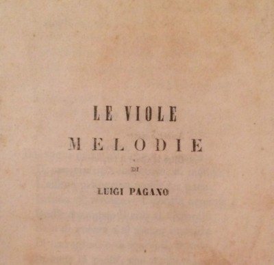 Le Viole: Melodie Di Luigi Pagano (Tipografia Guerrera, Sicilia)