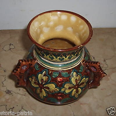 Gubbio, Ceramica Artistica Decorata A Motivi Floreali, Anni '20