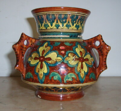 Gubbio, Ceramica Artistica Decorata A Motivi Floreali, Anni '20