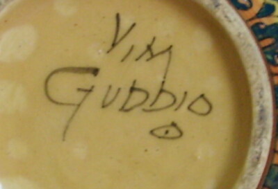 Gubbio, Ceramica Artistica Decorata A Motivi Floreali, Anni '20