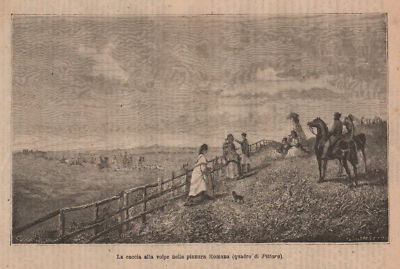 Lazio, Campagna Romana, Caccia Alla Volpe, Pittara, '800