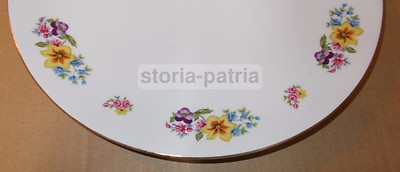 Piatto Decorativo In Porcellana Seltmann Weiden Con Motivi Floreali