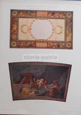Liguria, Genova, Palazzo Della Nuova Borsa, Pannelli Decorativi Di Giovanni Bevilacqua, Stampe (3)