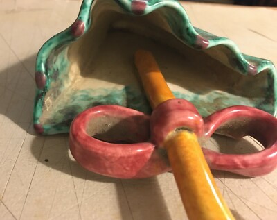 Ceramica Artistica A Forma Di Ombrello, Pucci Umbertide, Portafiori Da Collezione
