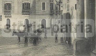 Calabria, Rossano Calabro: Animata Veduta Folklorica, Carrozzelle, Antica Cartolina
