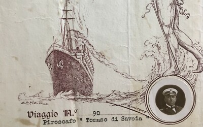 Mare, Marineria, Navigazione: Piroscafo Tomaso Di Savoia, Zanolio, Lloyd Sabaudo