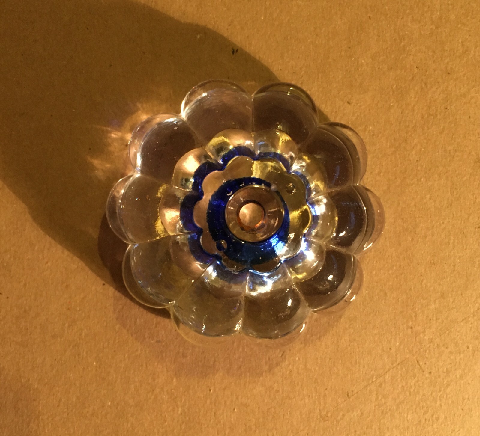 Arti Decorative Del Novecento: Pomolo In Vetro d'Epoca Da Collezione