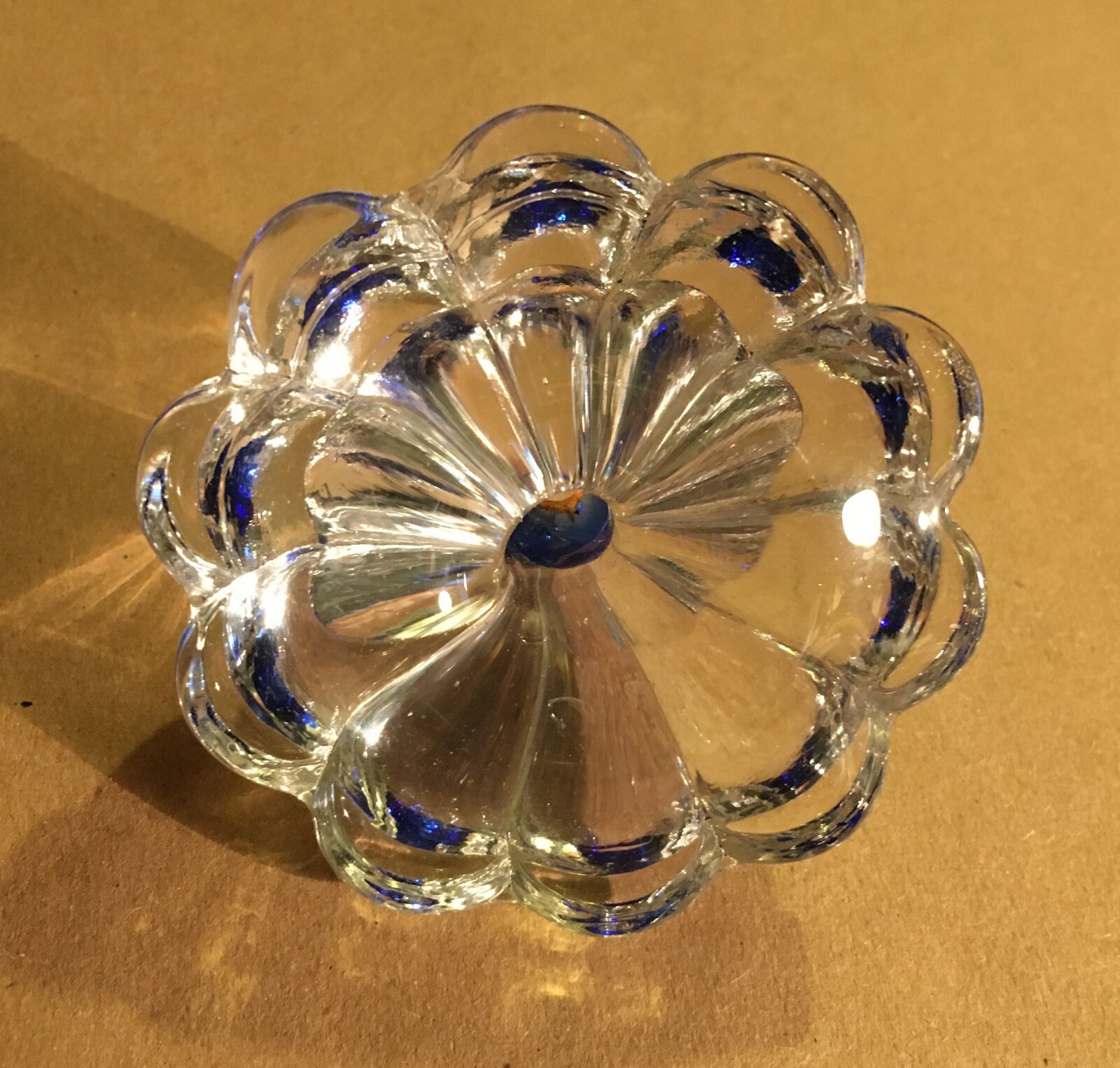 Arti Decorative Del Novecento: Pomolo In Vetro d'Epoca Da Collezione