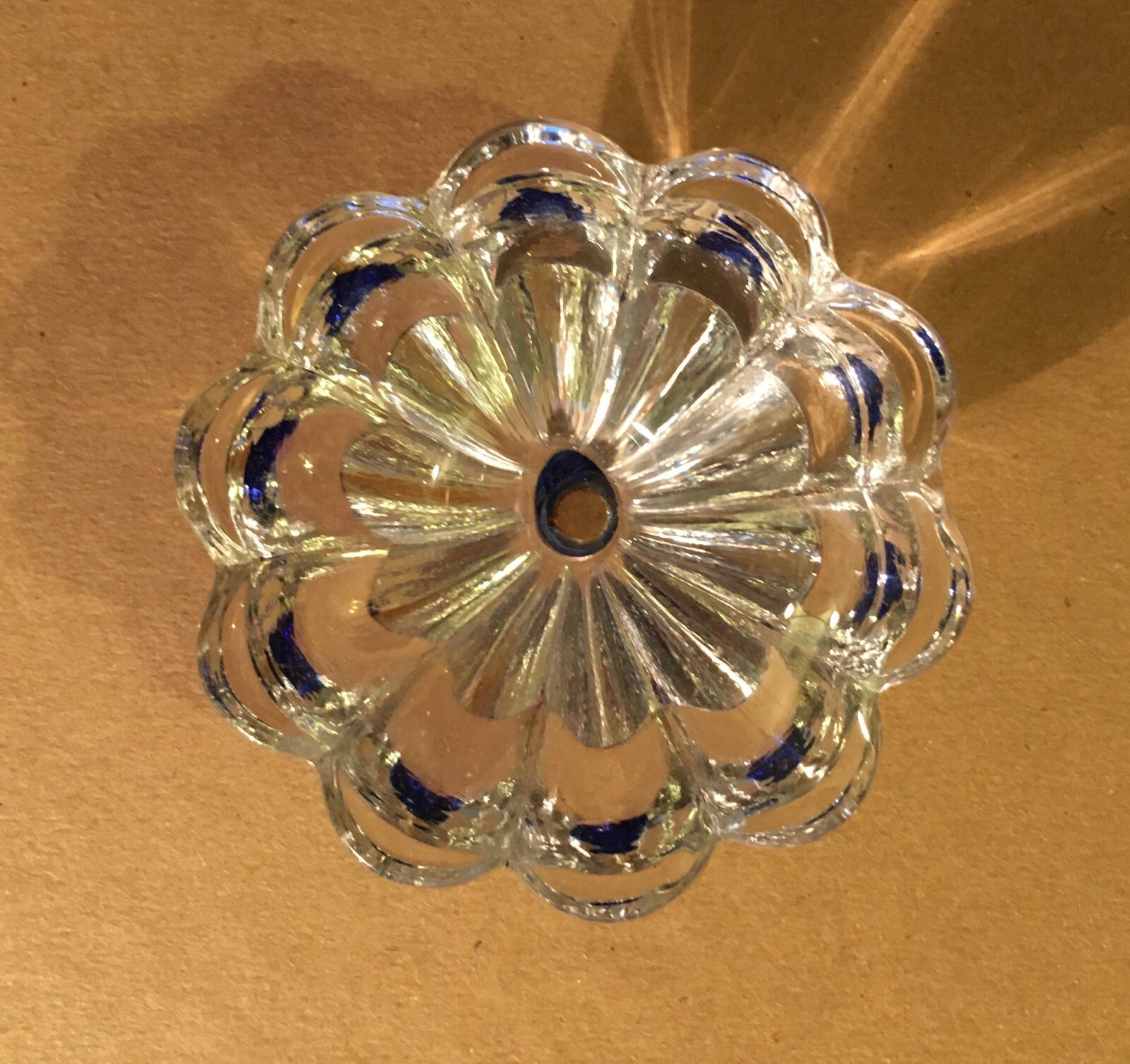 Arti Decorative Del Novecento: Pomolo In Vetro d'Epoca Da Collezione