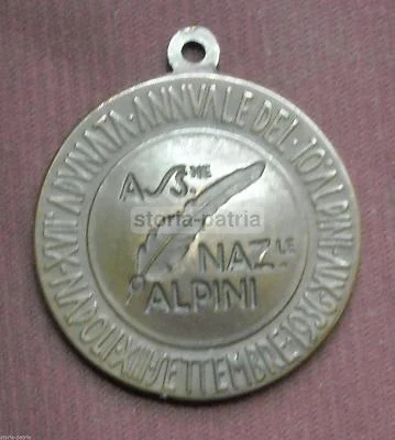 Naples, Vesuvius, Alpini: Annual Gathering, Antique Collector's Medal