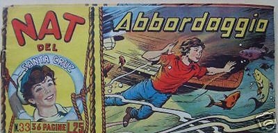Nat Del Santa Cruz: Abbordaggio   Fumetto d'Epoca