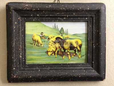 Abruzzo, Teramo, Castelli: Ceramica Decorativa, Veduta Pastorale Di R. Troisi