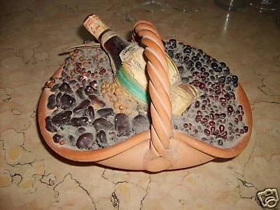 Oenology, Grapes, DOC Wines: Valpolicella. Unusual Collectible Ceramic Composition