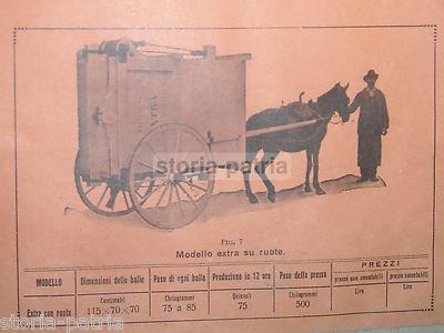 Agraria: Macchine Pressa Foraggi Ditta Franchini, Firenze Depliant Pubblicitario