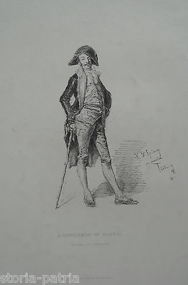 Gouda A Gentleman, Ritratto d'Epoca, Fortuny, Stampa Decorativa Da Collezione