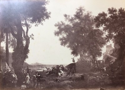 Disfida Di Barletta: Scena Storica Da Un Dipinto Di Massimo d'Azeglio. Fotografia Antica Di Bernieri, Puglia