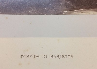 Disfida Di Barletta: Scena Storica Da Un Dipinto Di Massimo d'Azeglio. Fotografia Antica Di Bernieri, Puglia