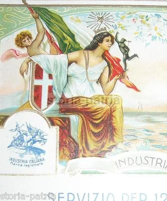 Savoia, Araldica e Commercio Italiano: Etichetta Cromolitografica d'epoca