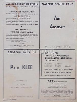 Arte Astratta, Astrattismo Europeo, Germania, Amburgo, Blaue Reiter, Jean Arp, 1953