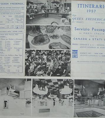 Navigazione, Emigrazione, Trasporti Marittimi: Piroscafo Frederica, 1957