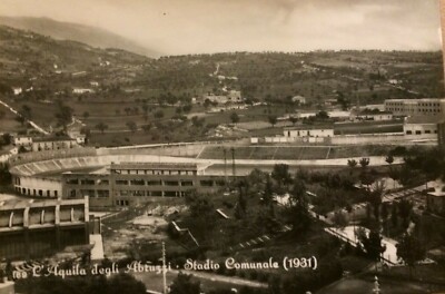 Abruzzo, L'Aquila: Sport, Stadio Comunale E Colonia Montana Di Roio. Due Cartoline Anni '60