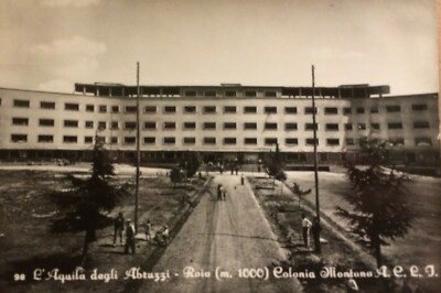 Abruzzo, L'Aquila: Sport, Stadio Comunale E Colonia Montana Di Roio. Due Cartoline Anni '60