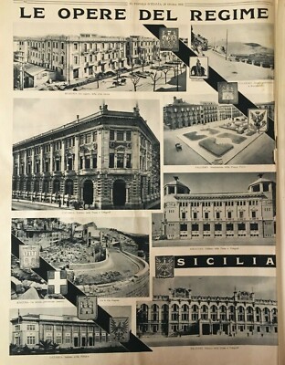 Edilizia Fascista In Sicilia: Trapani, Catania, Siracusa, Palermo, Messina, Ragusa