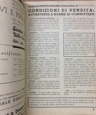Agraria, Botanica, Ortaggi: Catalogo Pubblicitario, Marche, Civitanova Marche, Giustozzi, 1939