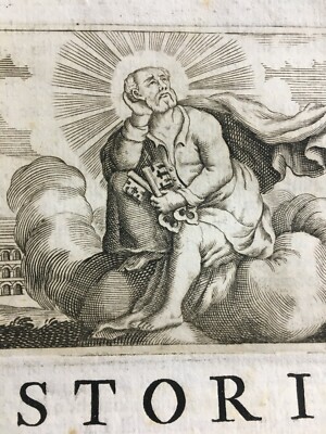 Roma: Vaticano, San Pietro E Colosseo. Antica Testatina Figurata Di Giuseppe Abbiati, Inizio XVIII Secolo