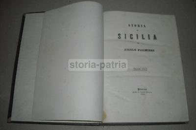 Storia Di Sicilia Di Nicolò Palmieri (1868)