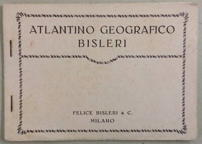 Atlantino Bisleri Con Cartografia, Pubblicità E Ritratti Di Aviatori