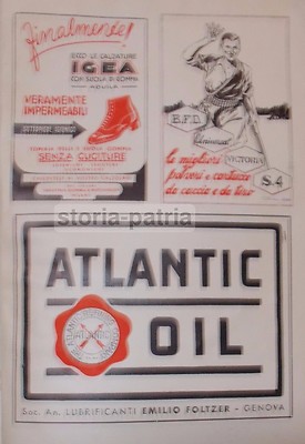 1935 Pubblicità Esso Società Italo Americana Pel Petrolio Genova, Foltzer