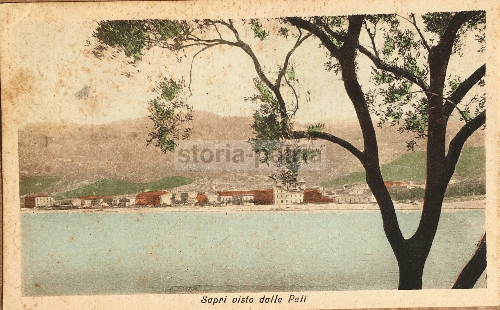 Cilento, Sapri, Pali, Antica Veduta A Colori, Cartolina Da Collezione, Edizione Diena