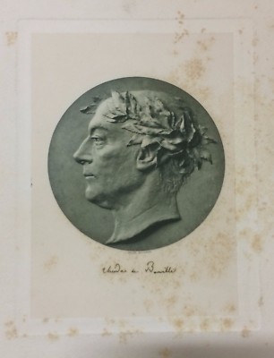 Arte, Letteratura: Antico Ritratto, Stampa Da Collezione Dujardin, De Banville