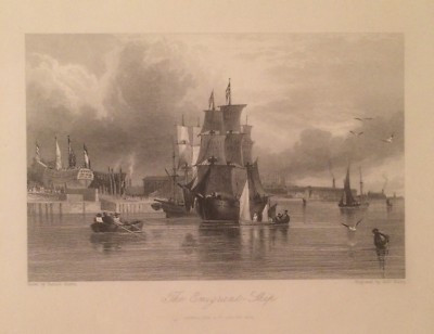 Emigrazione: Antica Veduta Con Veliero Per Emigranti, Austin E Wallis, 1847