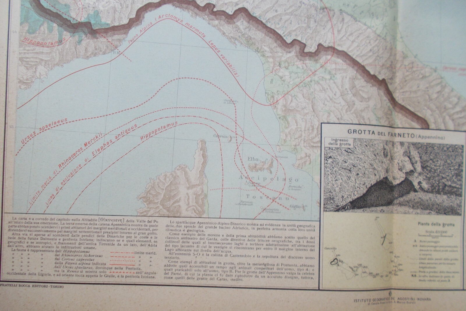 Cartografia Dell'Italia Settentrionale: Geologia, Valle Del Po, Garda E Carso, 1927