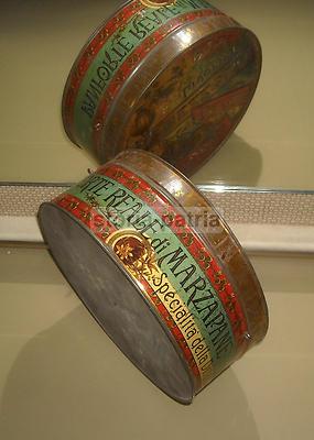 Scatola Di Latta Panforte Reale Di Marzapane Bezzola   Livorno E Roma