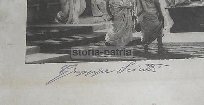Sicilia, Zafferana Etnea, Giuseppe Sciuti, Restauratio Aerarii, Stampa Antica Della Fine Dell'Ottocento