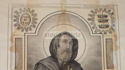 Calabria, Paola: Antica Stampa Popolare Devozionale Di San Francesco Di Paola, Apicella (Napoli)