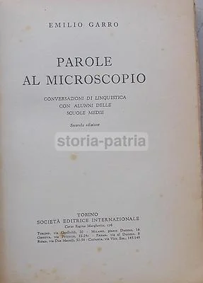 Linguistica, Filologia e Pedagogia: Parole al Microscopio di Emilio Garro