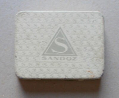 Medicina, Farmacia, Calcio. Antico Astuccio Pubblicitario Da Collezione Sandoz