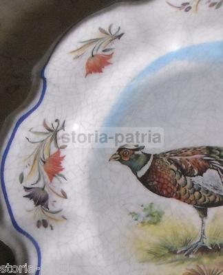 Zoologia, Uccelli, Volatile Inusuale. Illustrazione Caccia, Piatto Decorativo Mebel