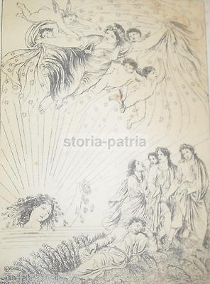 Antica Allegoria: Dante, Purgatorio, Concubina Di Titone, Stampa
