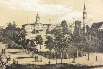 Stati Uniti d'America, New York: Antica Veduta Del Palazzo Della Borsa